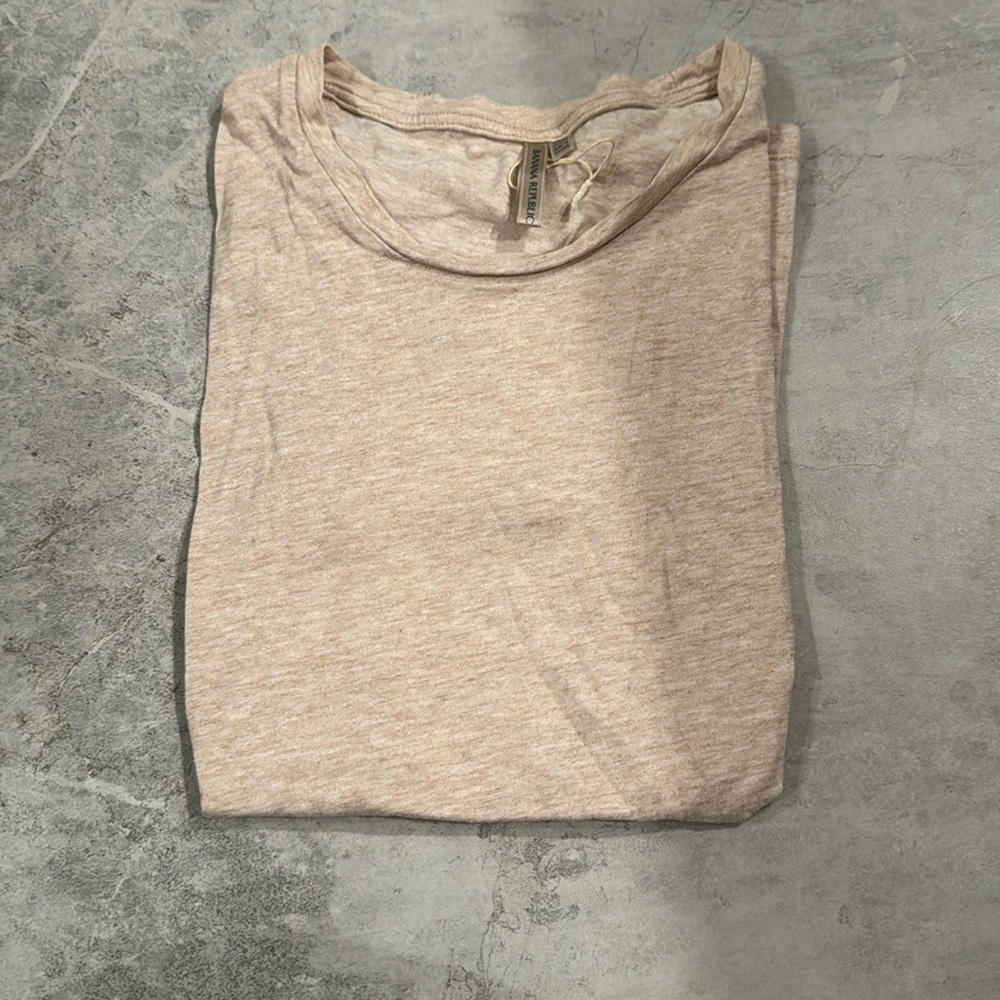 BANANA REPUBLIC ROSE GOLD COTTON T-SHIRT